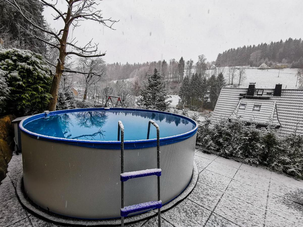 Ferienwohnung Tiede Marienberg Buitenkant foto